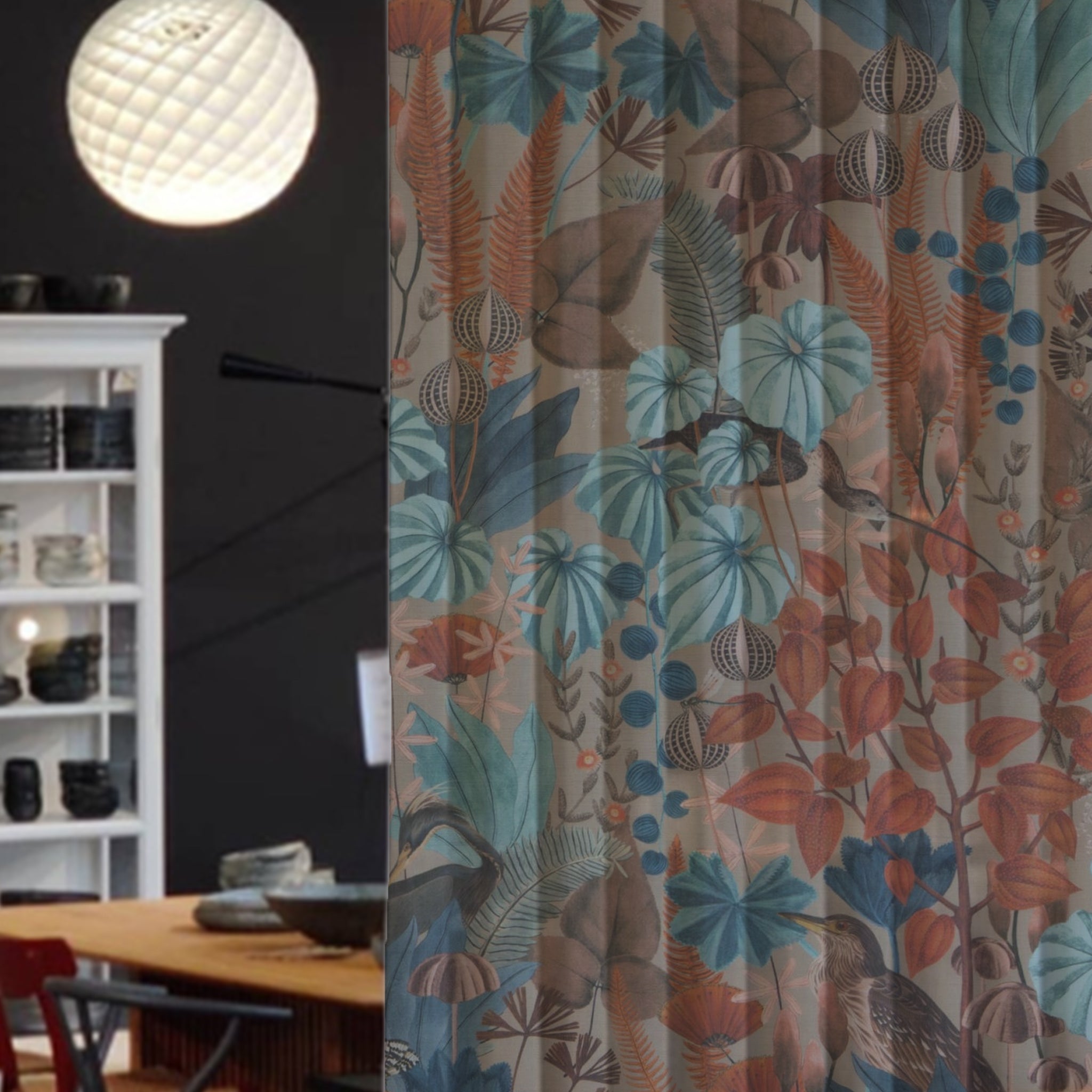 Chivasso Sweet Destiny - Moderne og blomstrede gardiner