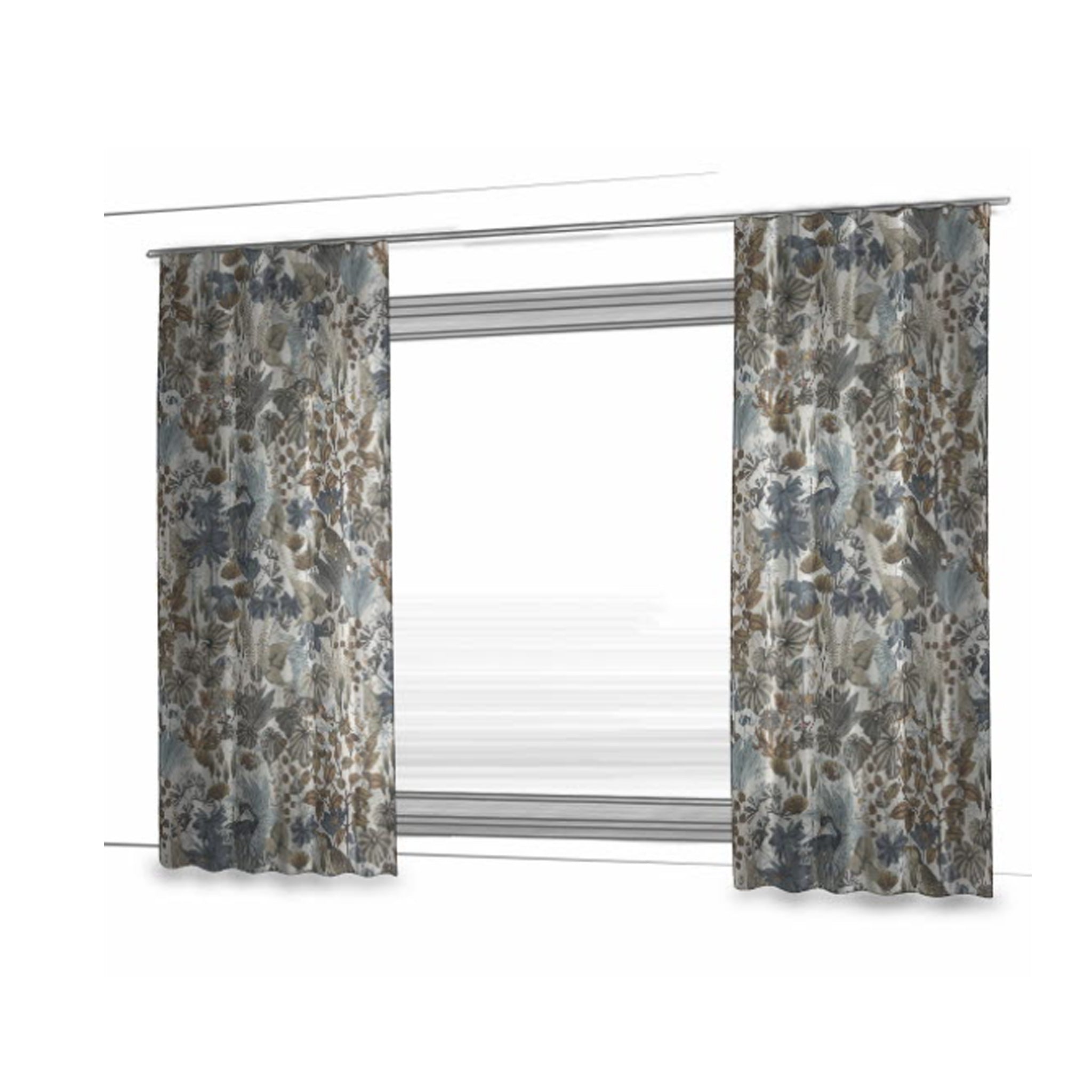 Chivasso Sweet Destiny - Moderne og blomstrede gardiner