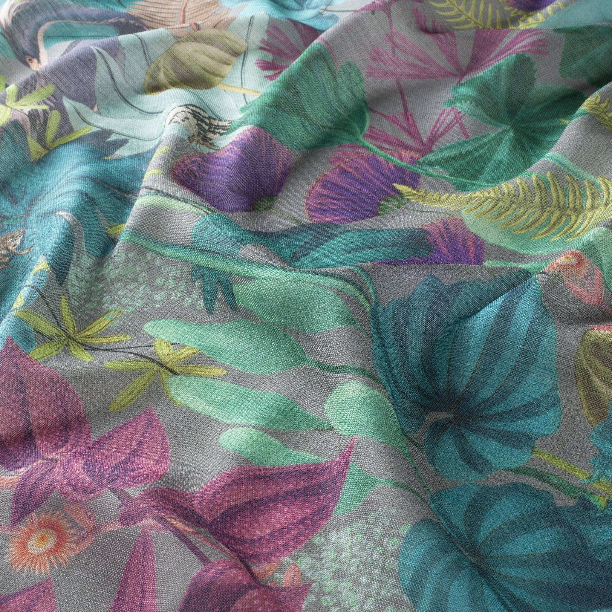 Chivasso Sweet Destiny - Moderne og blomstrede gardiner