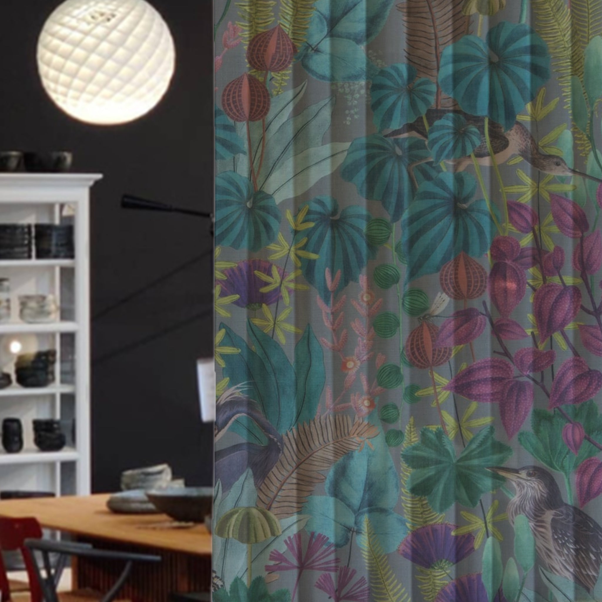 Chivasso Sweet Destiny - Moderne og blomstrede gardiner