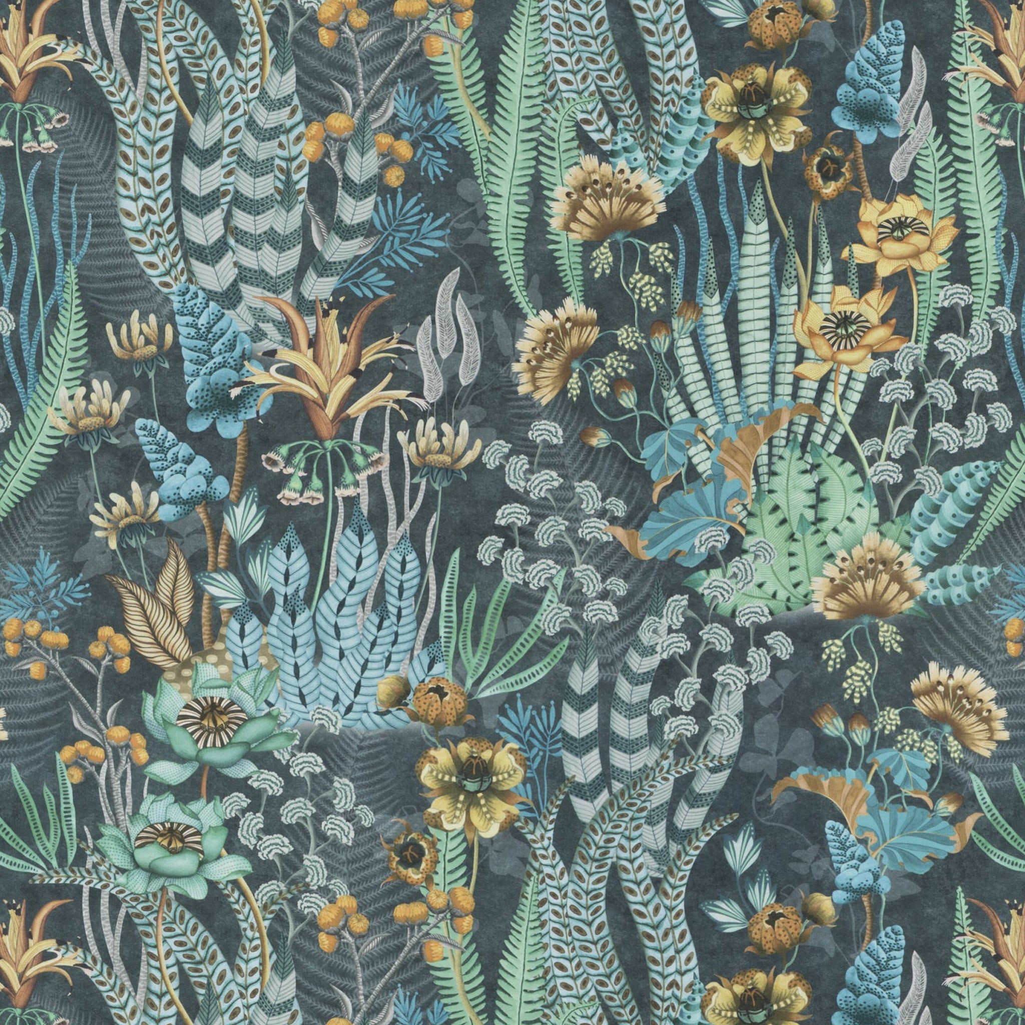 Chivasso Ritual Spirit - Printet blomsterstof til gardiner