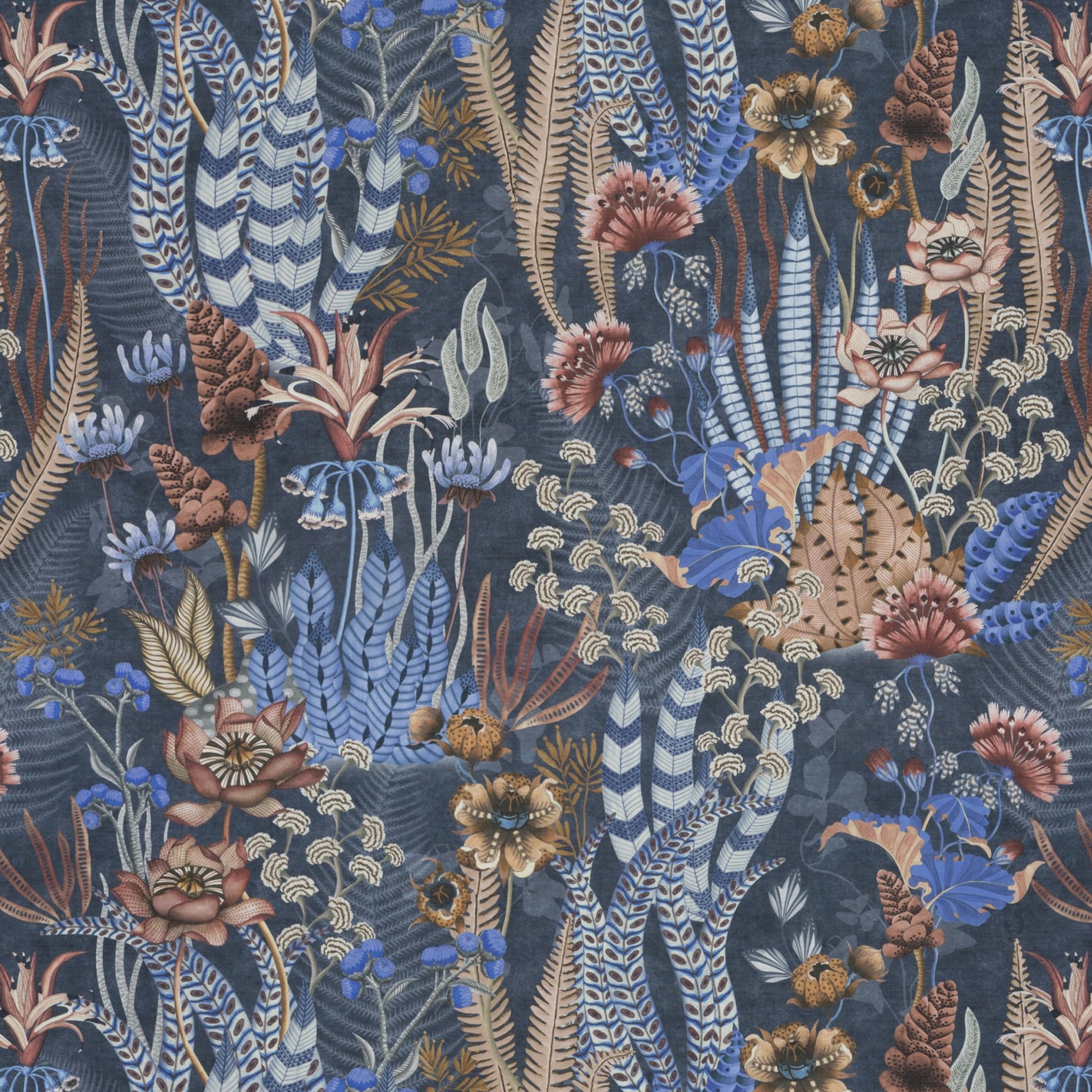 Chivasso Ritual Spirit - Printet blomsterstof til gardiner