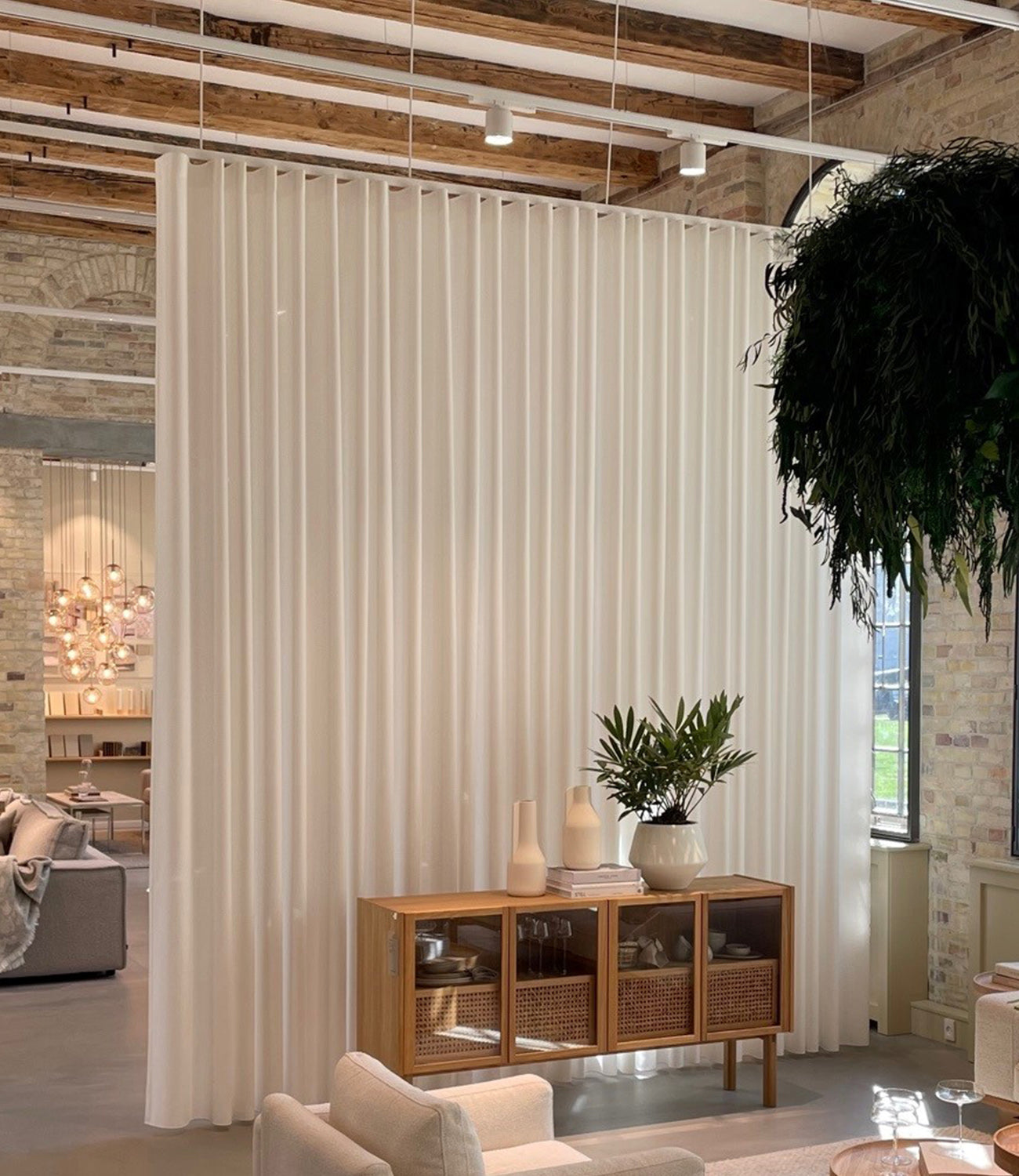 stofgardin til rumdeling