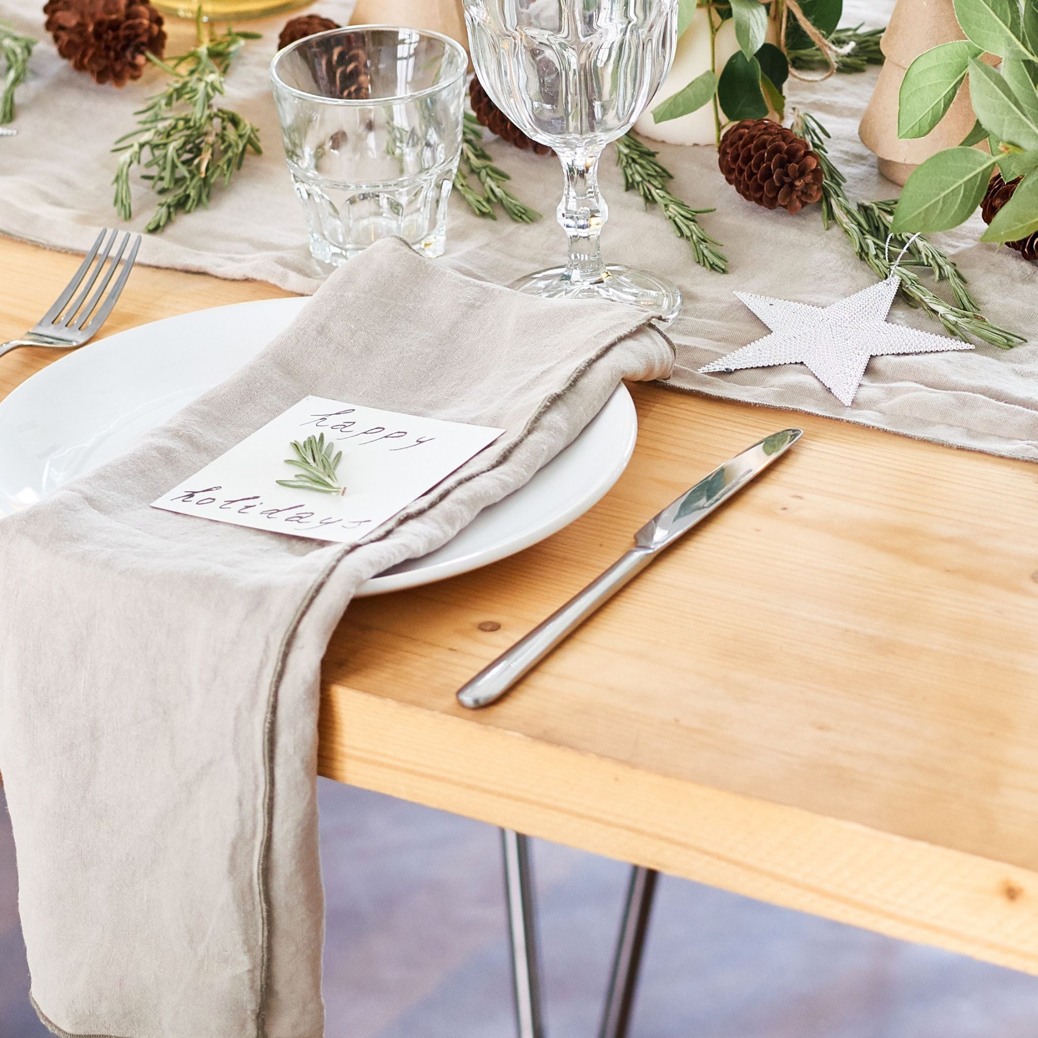 specialsyede stofservietter i miljømærket stof