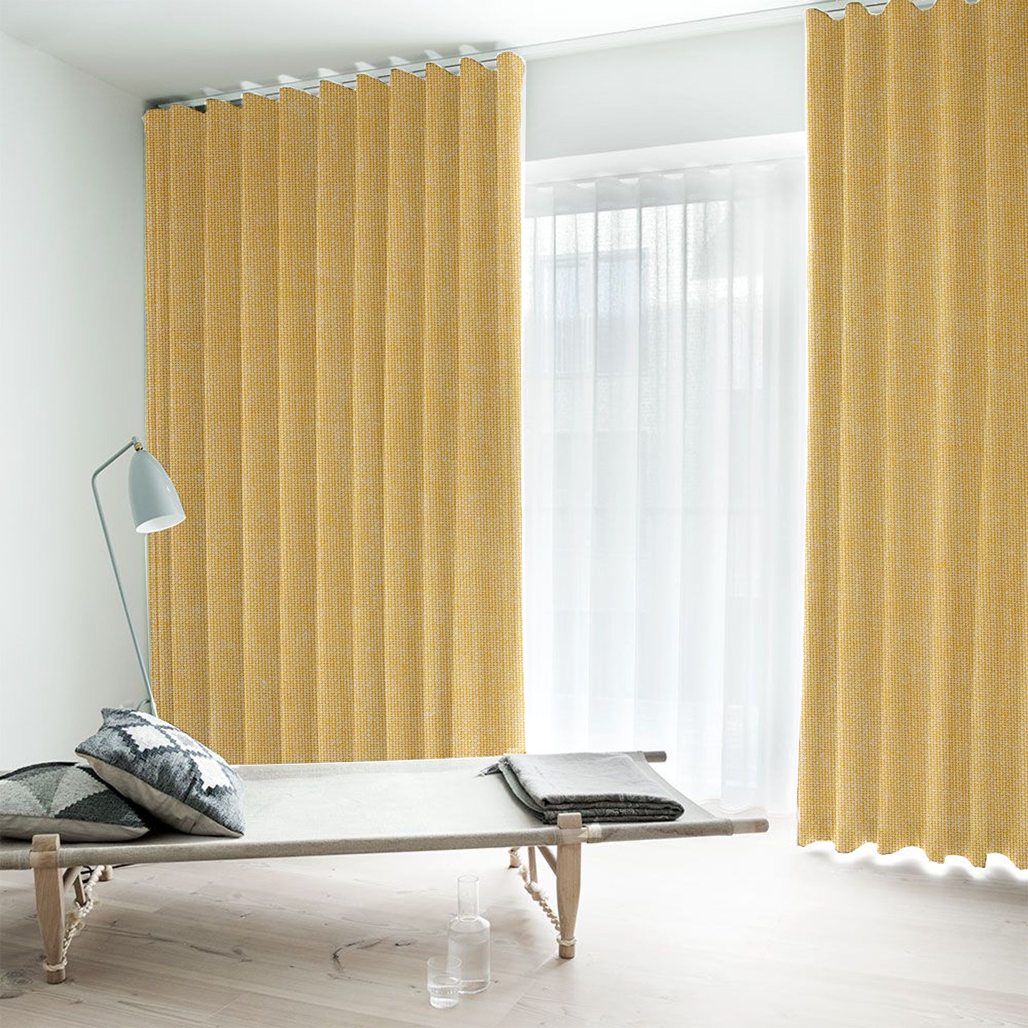 Kvadrat Time 300 - GreenGuard Gold og flammehæmmende gardin